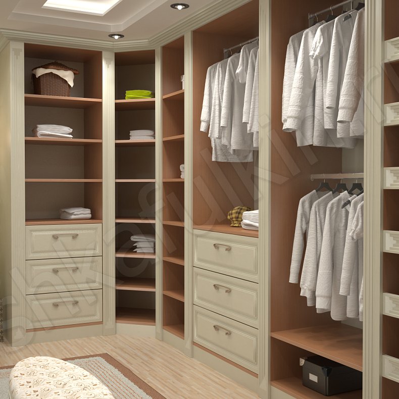 Изображение Гардеробная Верона Белый Классика Гардеробная 3