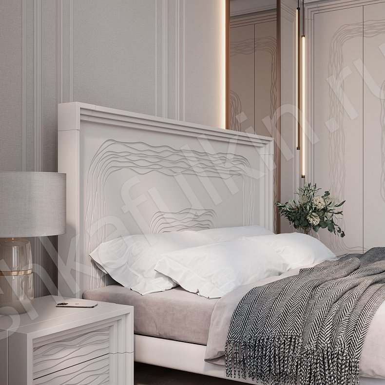 Изображение Гарнитур Сезанн Белый Светлые Современный 6и створчатые Спальня Для вещей 2