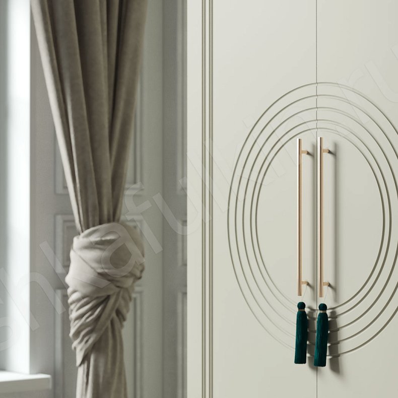 Изображение Шкаф Санмарино Лайт  Неоклассика 2х створчатые Гостиная  2