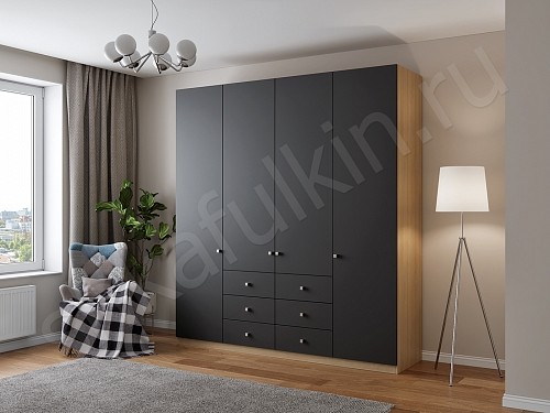 Корпусный шкаф Джерри Белый Прованс 4х створчатые Спальня 