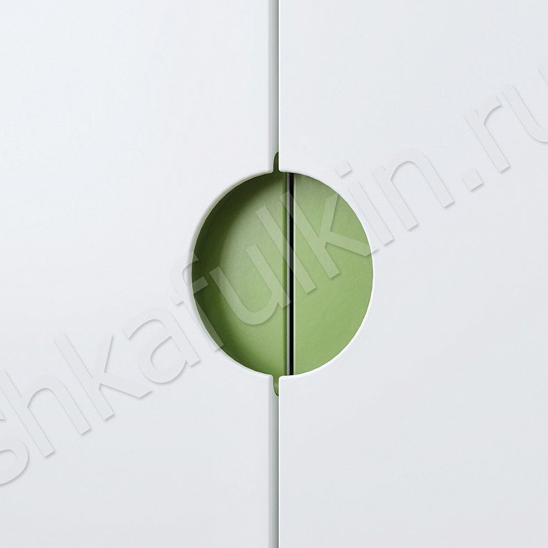 Изображение Детская Тетрис Белый Светлые Зеленый Современный 4х створчатые Детская Для книг Для вещей 6