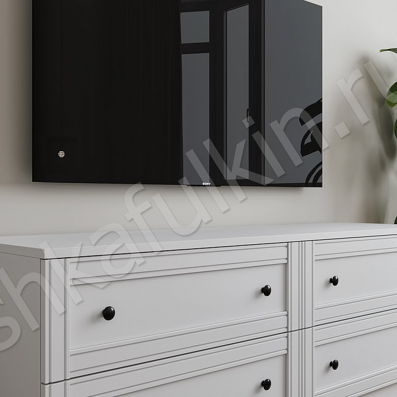 Гарнитур Старк Белый Неоклассика 4х створчатые Спальня Для вещей 4