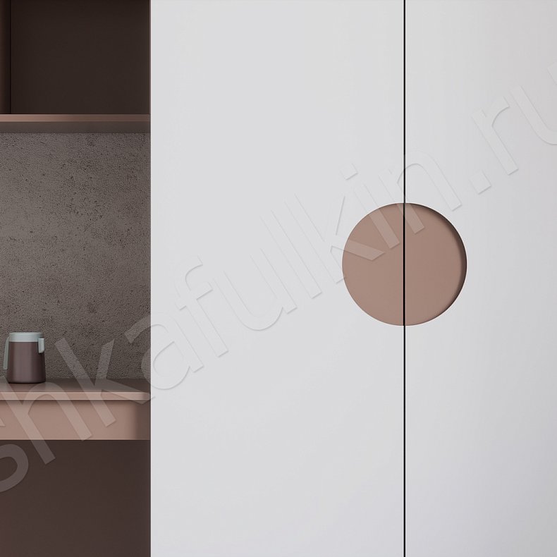 Изображение Гарнитур Фенита Белый Современный 2х створчатые Детская Для вещей Для книг 4