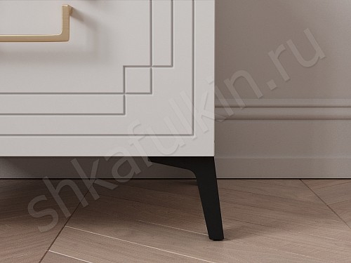 Изображение цвета Тумба Метрополитан Черный Белый Серый Светлые Зеленый Золото Неоклассика 2х створчатые Спальня Для декора