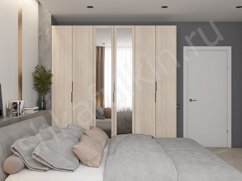 Изображение цвета Шкаф Аксель Белый  4х створчатые Спальня 