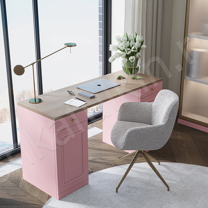 Кабинет Адажио Светлые Цветной Коричневый Розовый Зеленый Современный 5и створчатые Гостиная Для книг Для декора Для посуды Для вещей 7