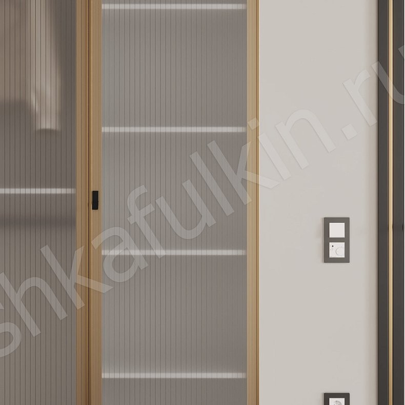 Прихожая Каспер Светлые Золото Белый Современный 3х створчатые Прихожая Для вещей 3