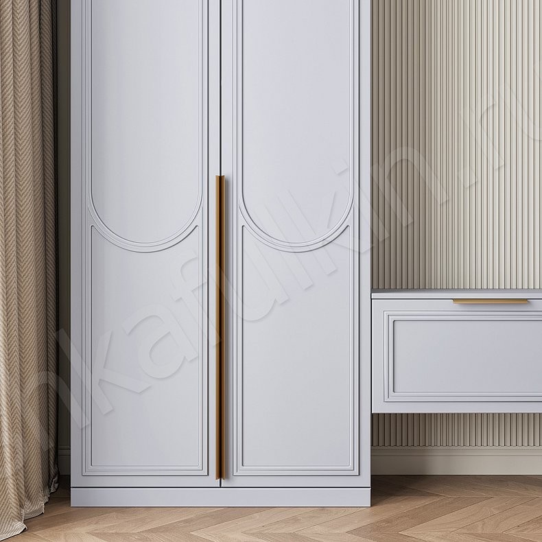 Стенка Новелла Серый Светлые Современный 2х створчатые Гостиная Для вещей Под ТВ 2