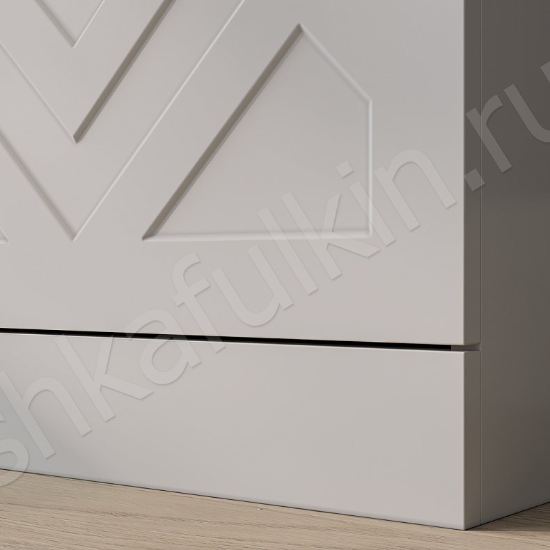 Шкаф Элегант Белый Современный 2х створчатые  Для вещей 4