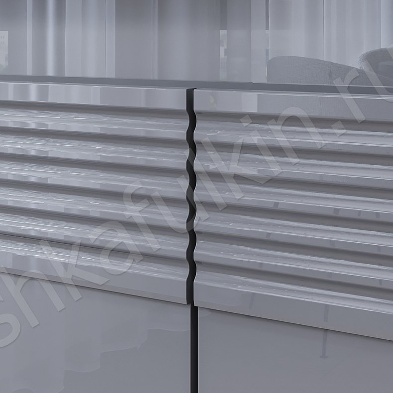 Изображение Кухня Эврика Серый Светлые Современный Для посуды 6