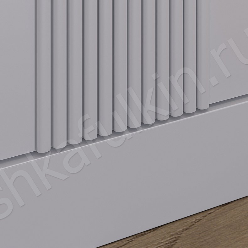 Встроенный шкаф Попурри Серый Светлые Современный 4х створчатые Спальня Для вещей 4