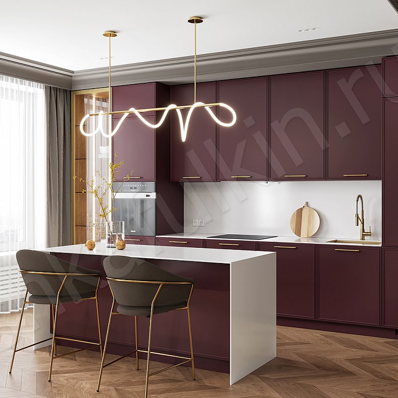 Кухня Минор Темные Красный Цветной Современный   Для посуды Для декора 1