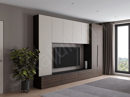 Изображение цвета Стенка Соло  Минимализм  Гостиная 