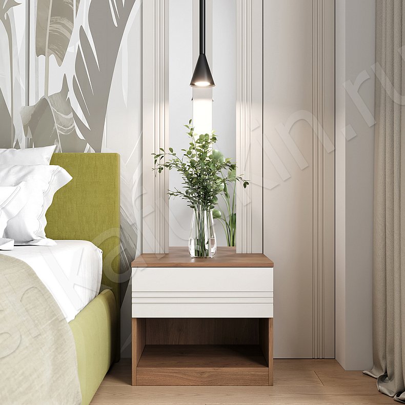 Шкаф-купе Альгеро Белый Светлые Современный 2х створчатые Спальня Для вещей 4