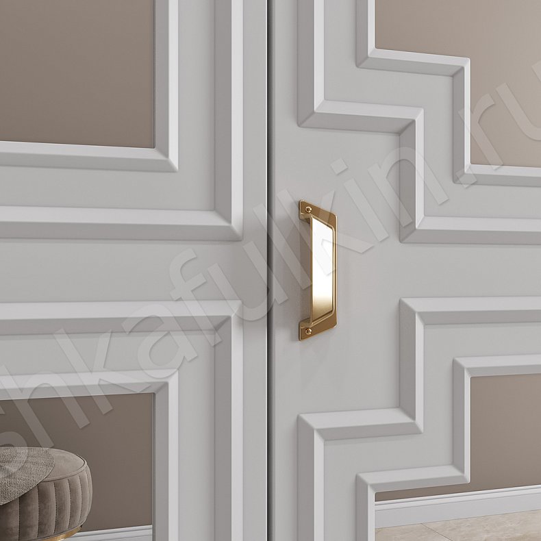 Встроенный шкаф Агата Белый Светлые Классика 4х створчатые Прихожая Для вещей 3