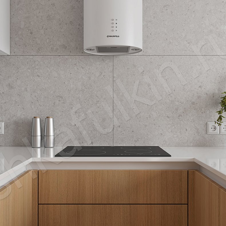 Изображение Кухонный гарнитур Кеплер Светлые Древесный Белый Скандинавский Для посуды 4