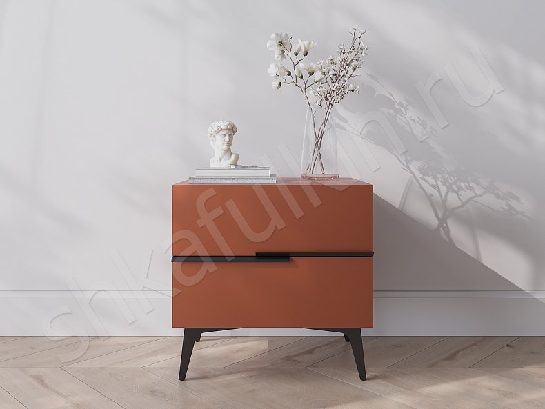 Тумба прикроватная Диего Красный Белый Коричневый Серый Синий Светлые Темные Зеленый Современный 2х створчатые Спальня Для декора