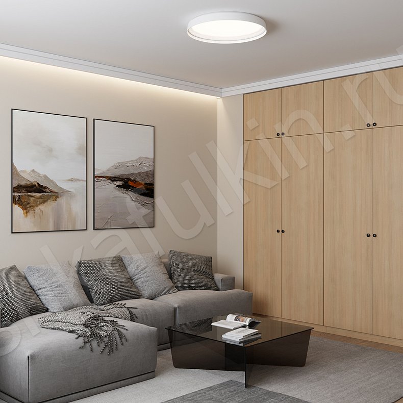 Изображение Шкаф Фостер Древесный Белый Коричневый Серый Светлые Темные Минимализм 4х створчатые Гостиная Для белья Для вещей 1