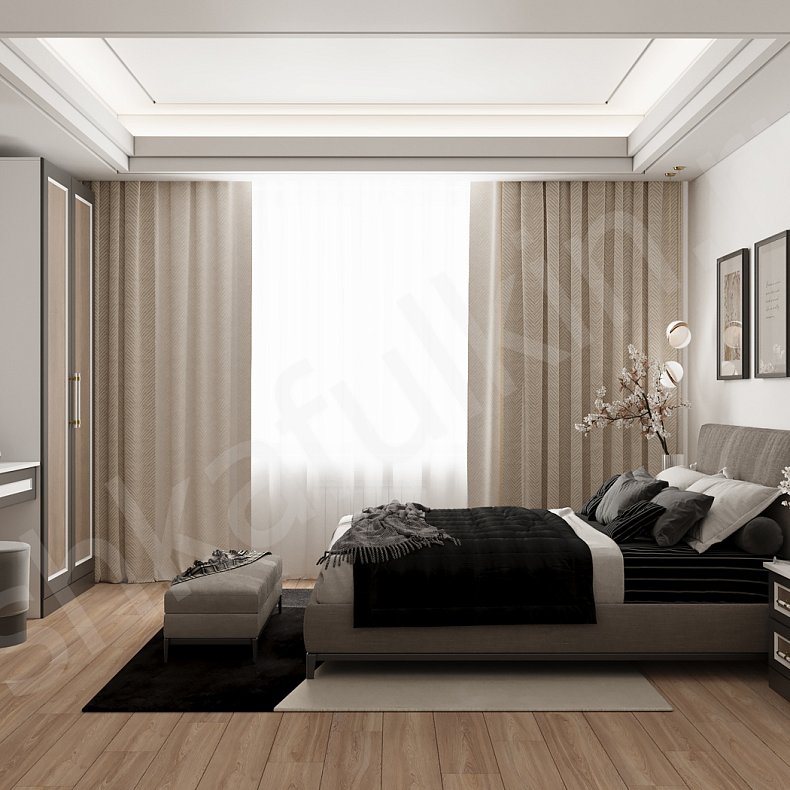 Гарнитур Доминго Коричневый Древесный Современный 2х створчатые Спальня Для вещей 2