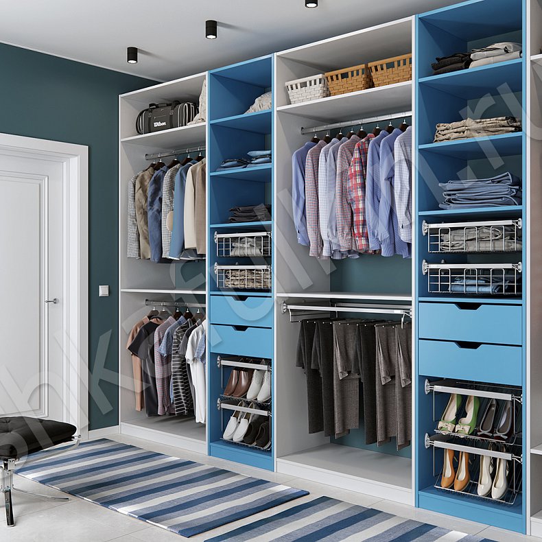 Изображение Гардеробная Британи Синий Гардеробная 2