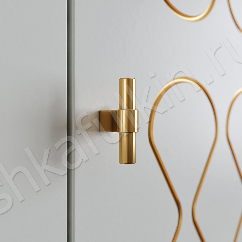 Шкаф Молекула Светлые Белый Современный 6и створчатые Гостиная Для вещей 5