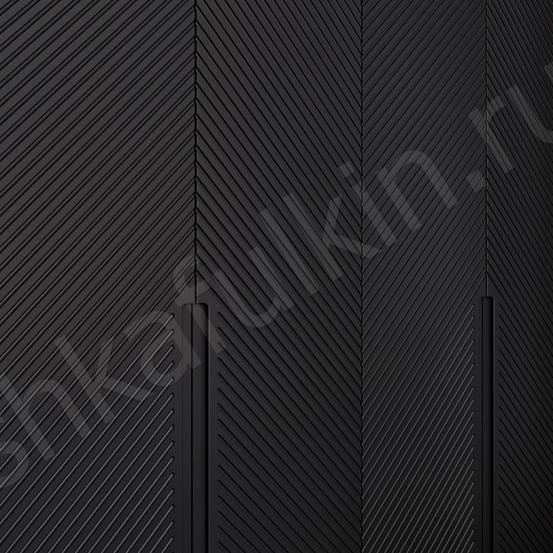 Изображение Шкаф Инкогнито Белый Черный Светлые Темные Минимализм 6и створчатые Спальня Для вещей 7