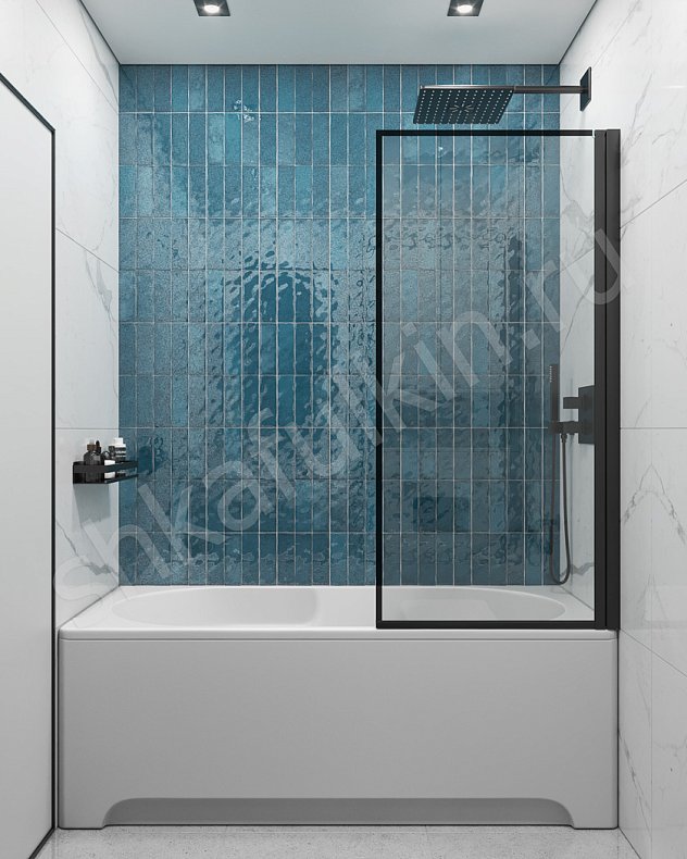 Мебель в ванную Мурано Светлые Синий Минимализм   Для вещей 3