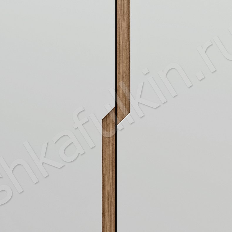 Изображение Прихожая Крис Белый Древесный Светлые Минимализм 4х створчатые Прихожая Для вещей 5