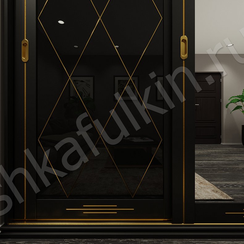 Корпусный шкаф-купе Джонатан  Классика 4х створчатые Спальня Для вещей 7