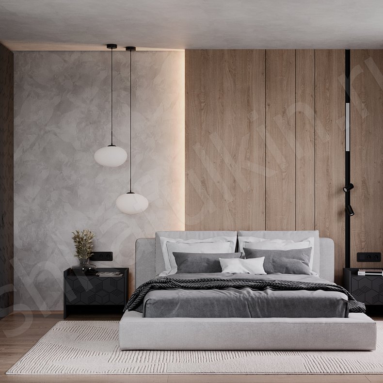 Изображение Гарнитур Токио Черный Современный 4х створчатые Спальня Для вещей 1