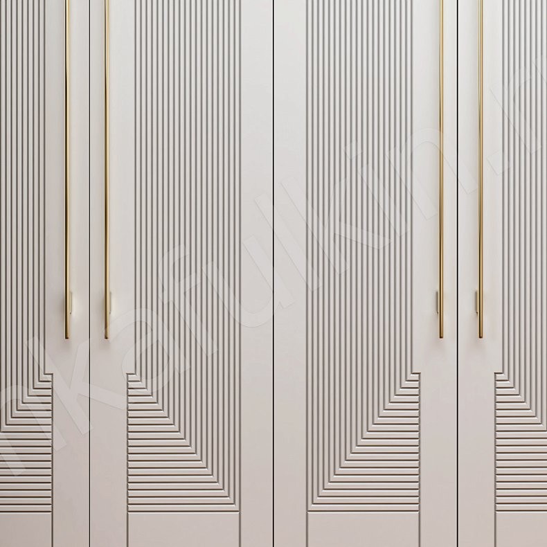 Изображение Прихожая Бергамо Светлые Белый Модерн 6и створчатые Прихожая Для вещей 4