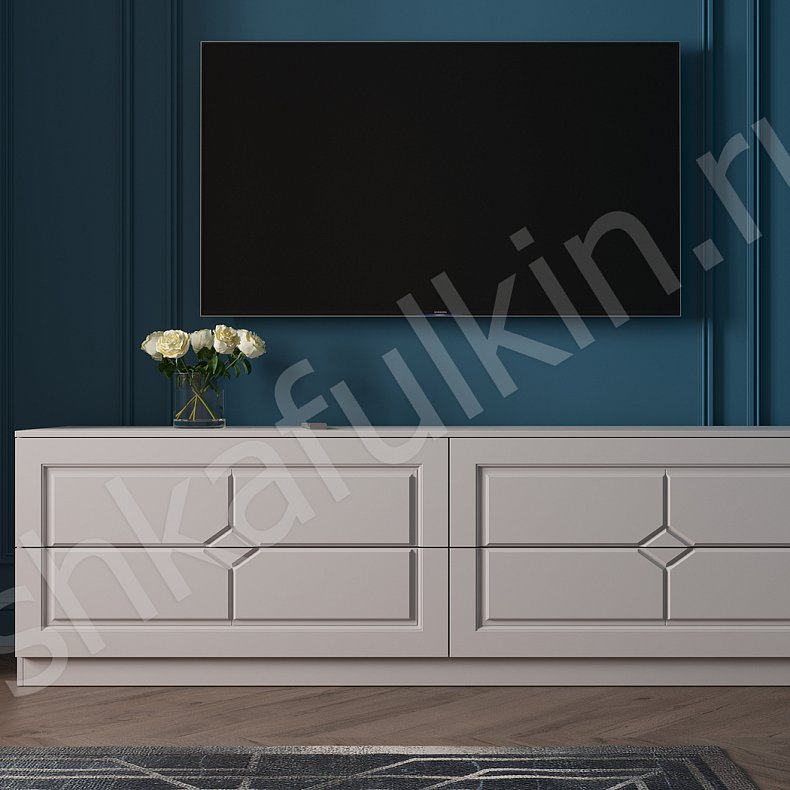 Гарнитур Розанна Светлые Современный 3х створчатые Гостиная Для вещей 6