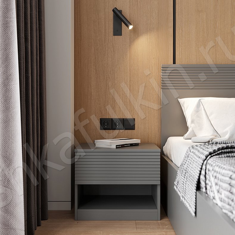 Изображение Гарнитур Шондер Серый Современный 4х створчатые Спальня Для вещей 4