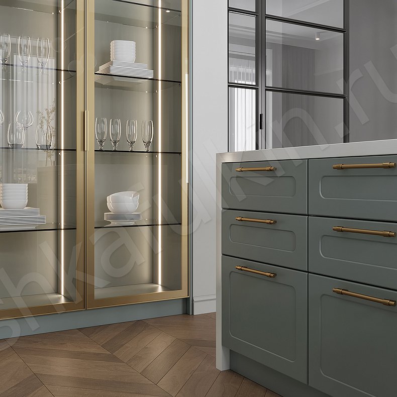 Изображение Кухня Визионни Red Светлые Цветной Красный Зеленый Современный   Для декора Для посуды 9