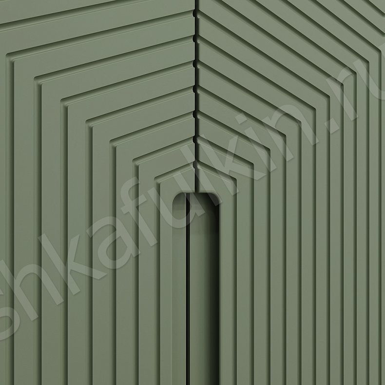 Изображение Прихожая Гринвуд Цветной Древесный Светлые Зеленый Модерн 2х створчатые Прихожая Для вещей 3