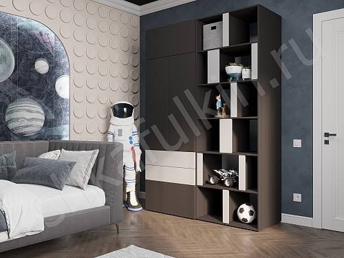 Изображение цвета Шкаф Толли Светлые Современный 6и створчатые  