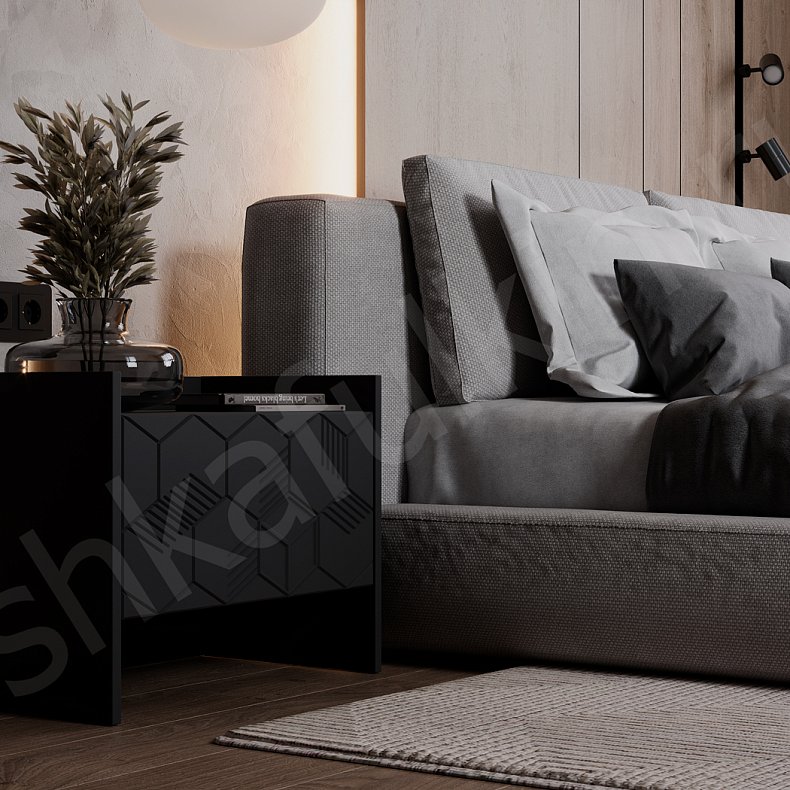 Изображение Гарнитур Токио Черный Современный 4х створчатые Спальня Для вещей 4