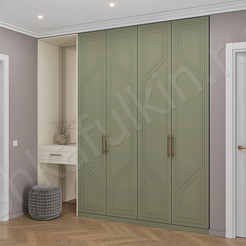 Прихожая Палермо Зеленый Светлые Цветной Современный 4х створчатые Прихожая Для вещей 1
