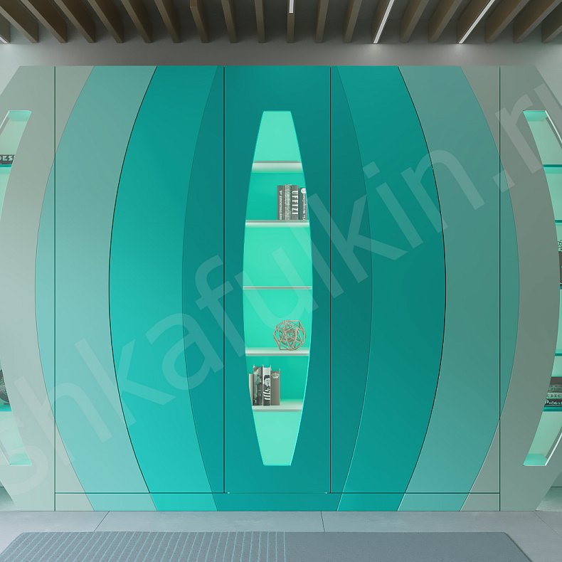 Изображение Шкаф Калабри Цветной Современный 5и створчатые Гостиная Для вещей Для декора 2