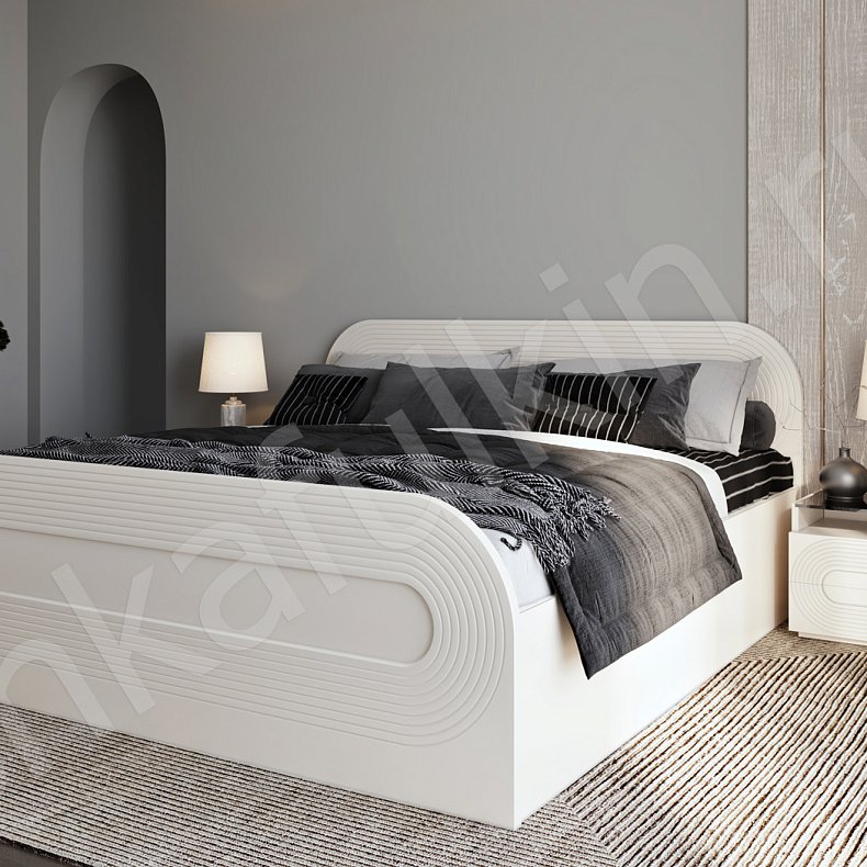 Изображение Гарнитур Дзен White Светлые Белый Современный 2х створчатые Спальня Для вещей Для белья 3