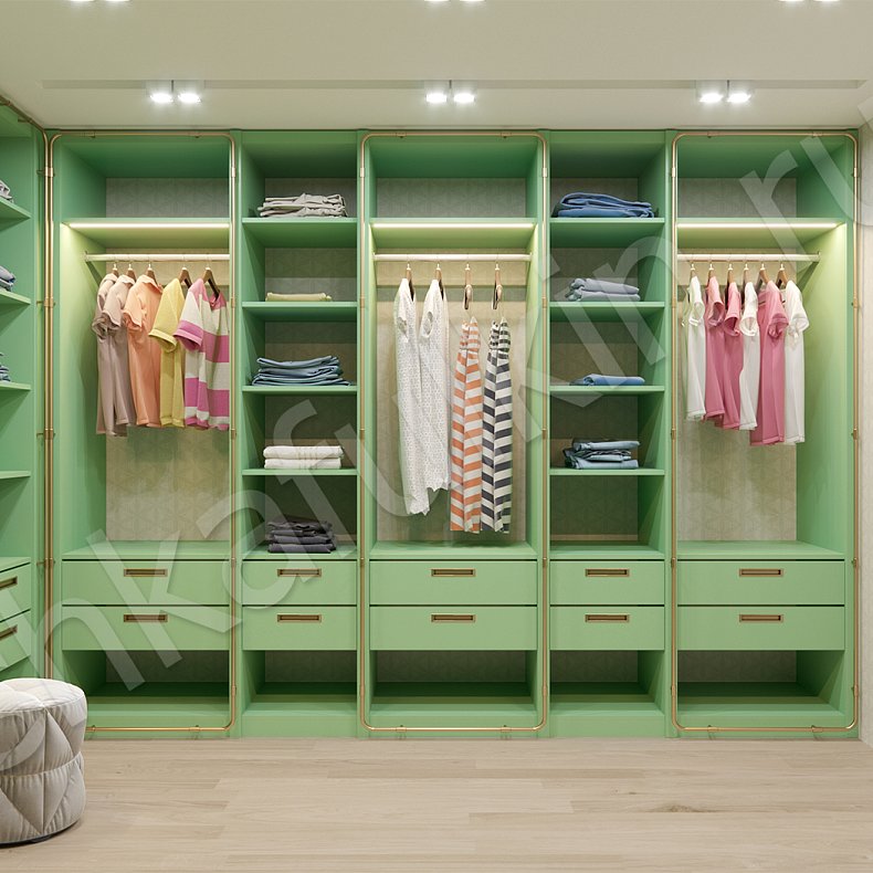 Изображение Гардеробная Грин Цветной Гардеробная 1