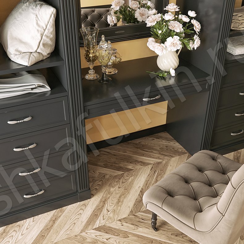 Гардеробная Онегин Черный Классика  Гардеробная  4