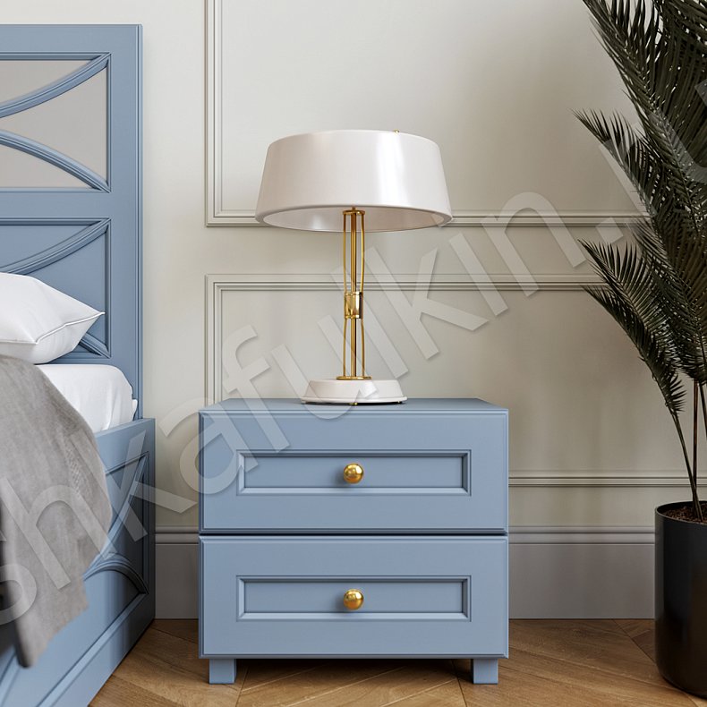 Гарнитур Люсия Черный Светлые Синий Цветной Белый Неоклассика 6и створчатые Спальня Для вещей 21