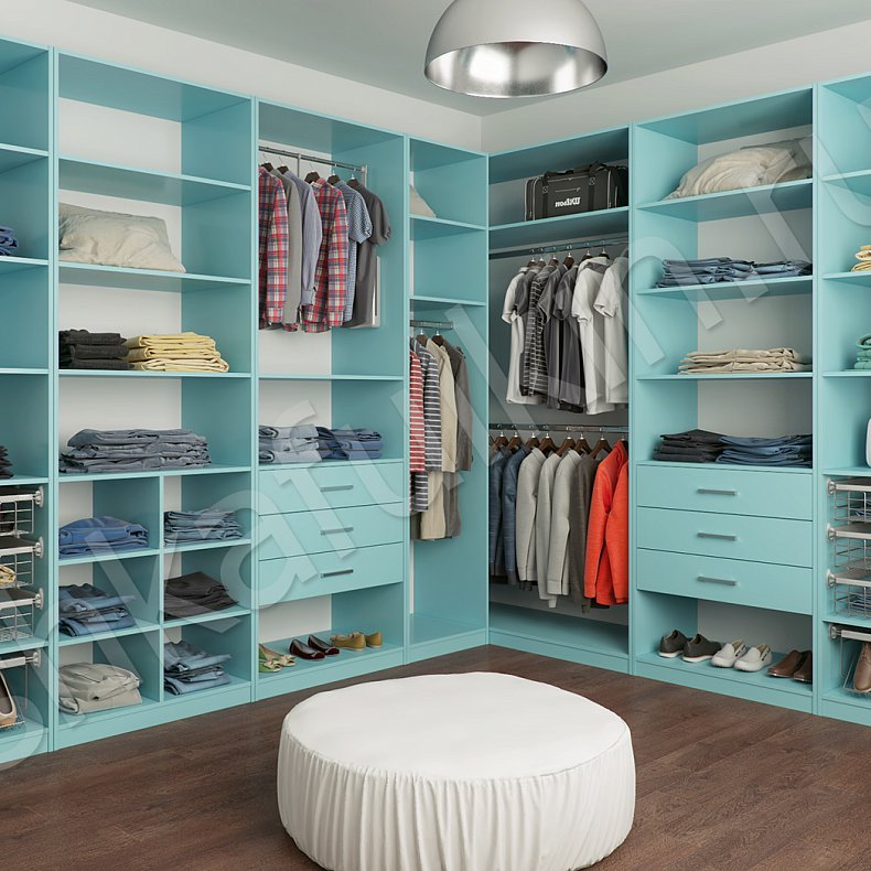 Гардеробная Лагуна Цветной Современный  Гардеробная 