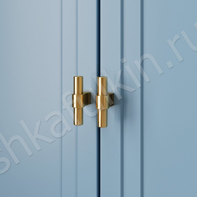 Изображение Шкаф Анкона Синий Неоклассика 4х створчатые Спальня Для вещей 3