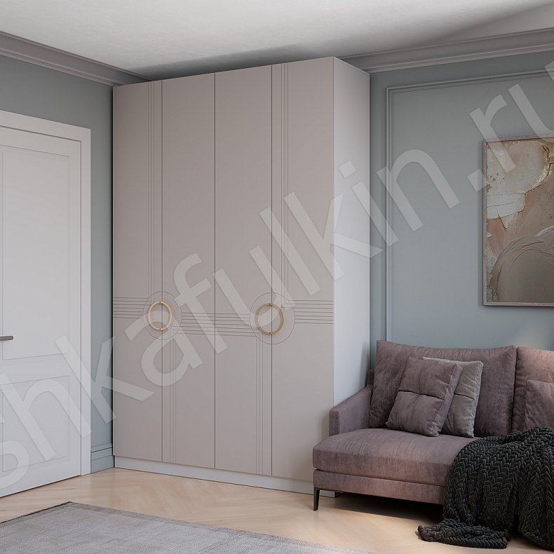 Шкаф Совиньон Светлые Коричневый Современный 4х створчатые Гостиная Для вещей