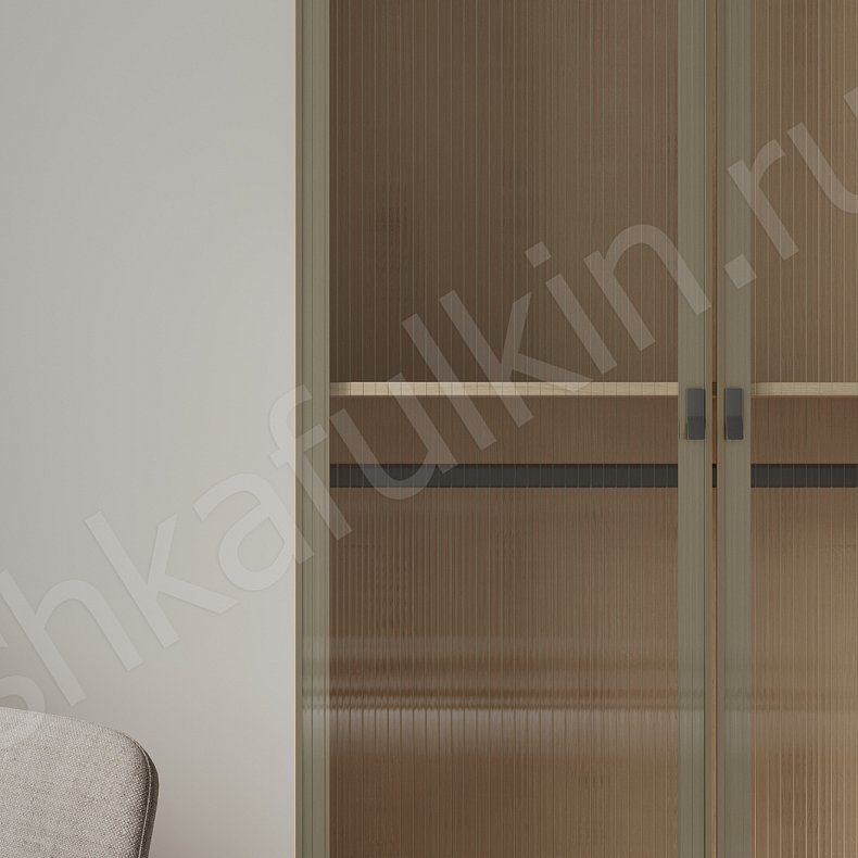 Шкаф Каспер Золото Древесный Современный 3х створчатые Гостиная Для вещей 3