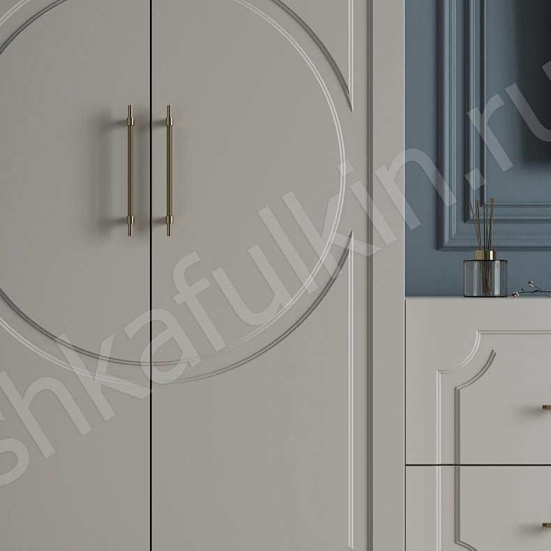 Изображение Гарнитур Марлен Светлые Неоклассика 2х створчатые Спальня Для вещей 5