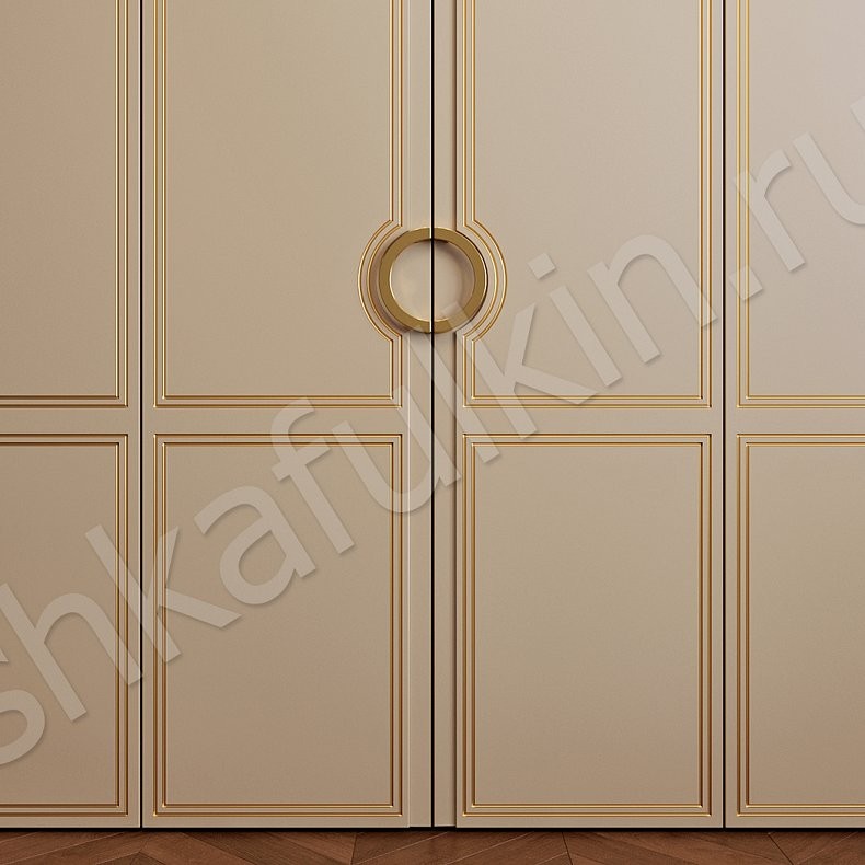 Изображение Спальный гарнитур София Черный Коричневый Светлые Темные Золото Классика 6и створчатые Спальня Для вещей 4