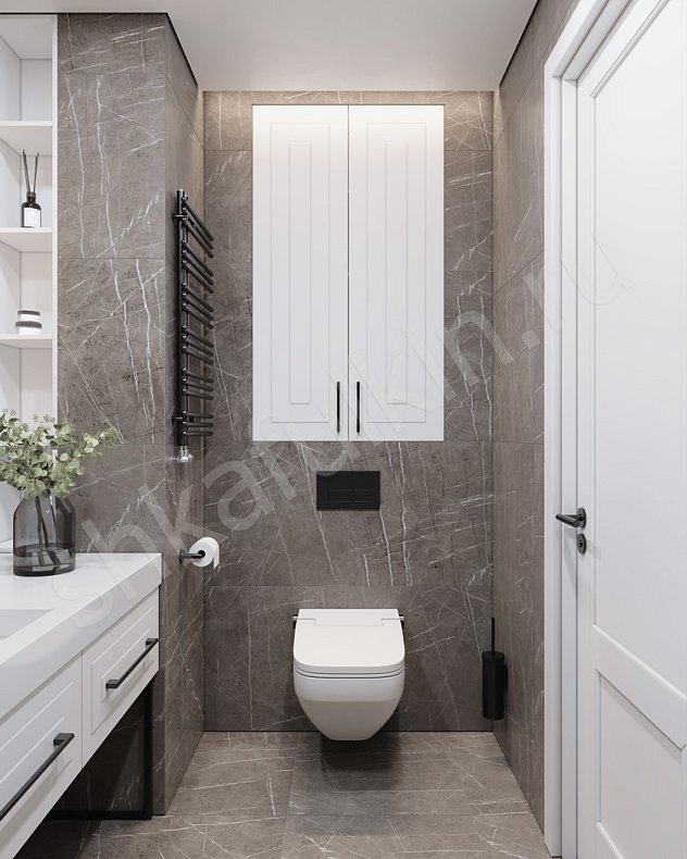 Мебель в ванную Кассиопея Светлые Белый Неоклассика   Для вещей 2